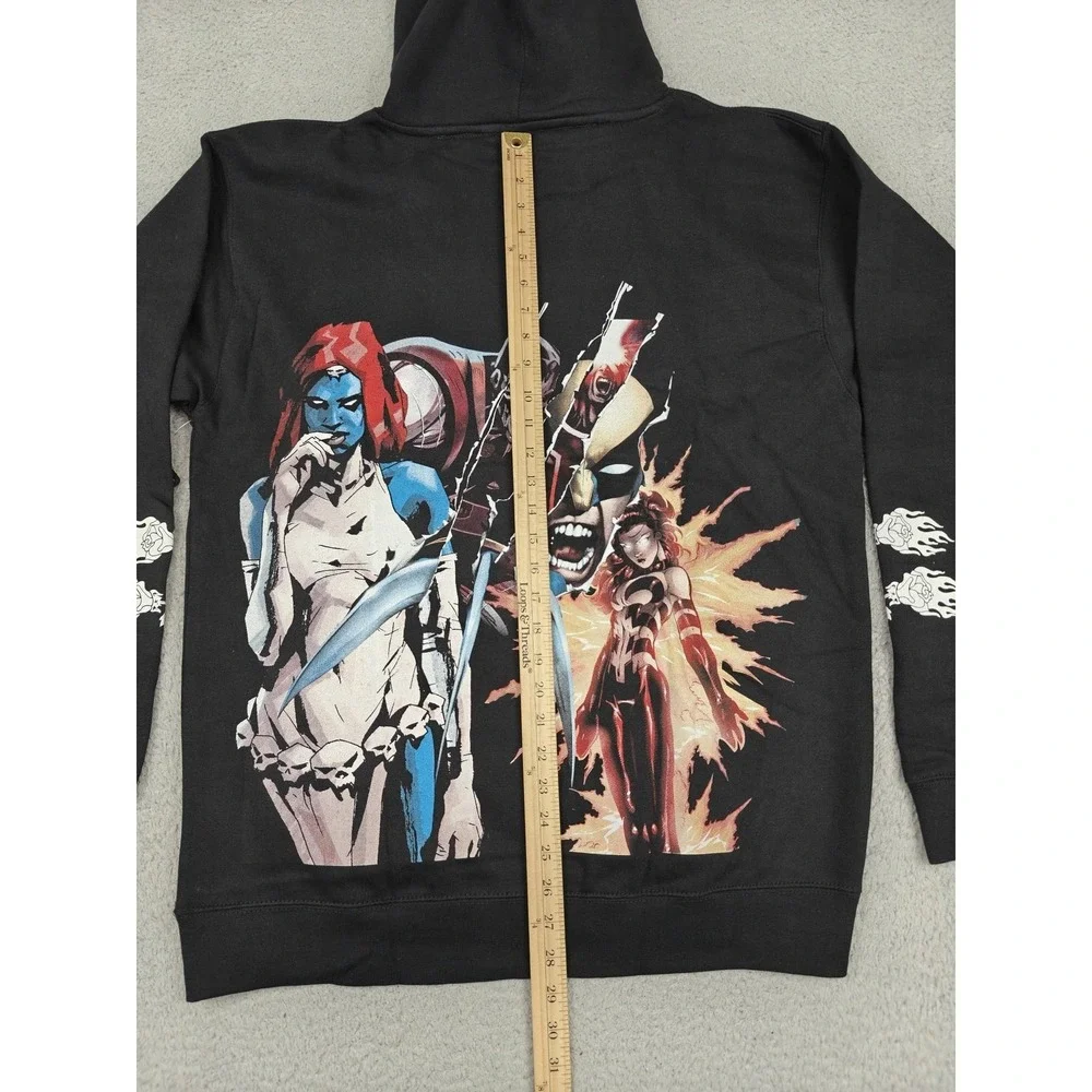 Civil Regime x Marvel X-Men Academy Hoodie Black Mystique Wolverine Mens Medium
